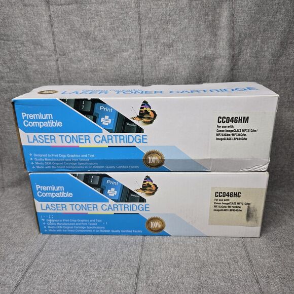2 X Laser Toner for Canon 046H ImageClass Mf733Cdw Mf731Cdw LBP-654Cdw Mf735Cdw - Picture 1 of 5